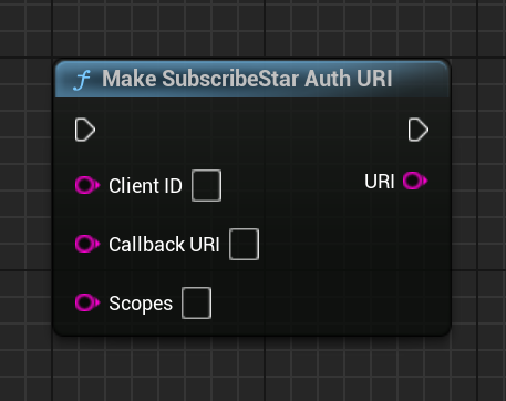 Make SubscribeStar Auth URI Node