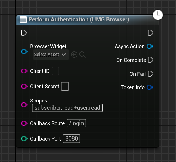 Perform Authentication (UMG Browser) Node