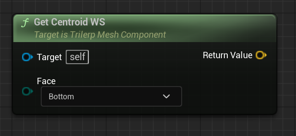 TrilerpMeshComponent - GetCentroid Node
