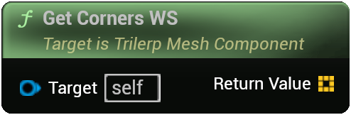TrilerpMeshComponent - GetCornersWS Node