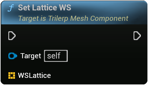 TrilerpMeshComponent - SetLatticeWS Node