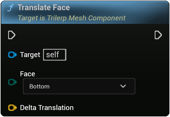 TrilerpMeshComponent - Translate Face Node